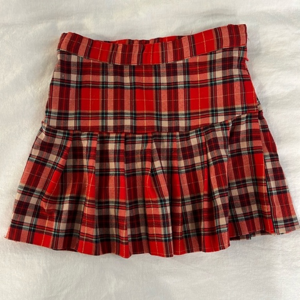 Adjustable Girls Pleated Skirt